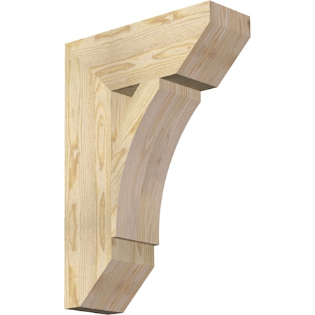 Ekena Millwork Thorton Slat Rough Sawn Bracket, Douglas Fir, 6"W x 18"D x 26"H BKT06X18X26THR06RDF
